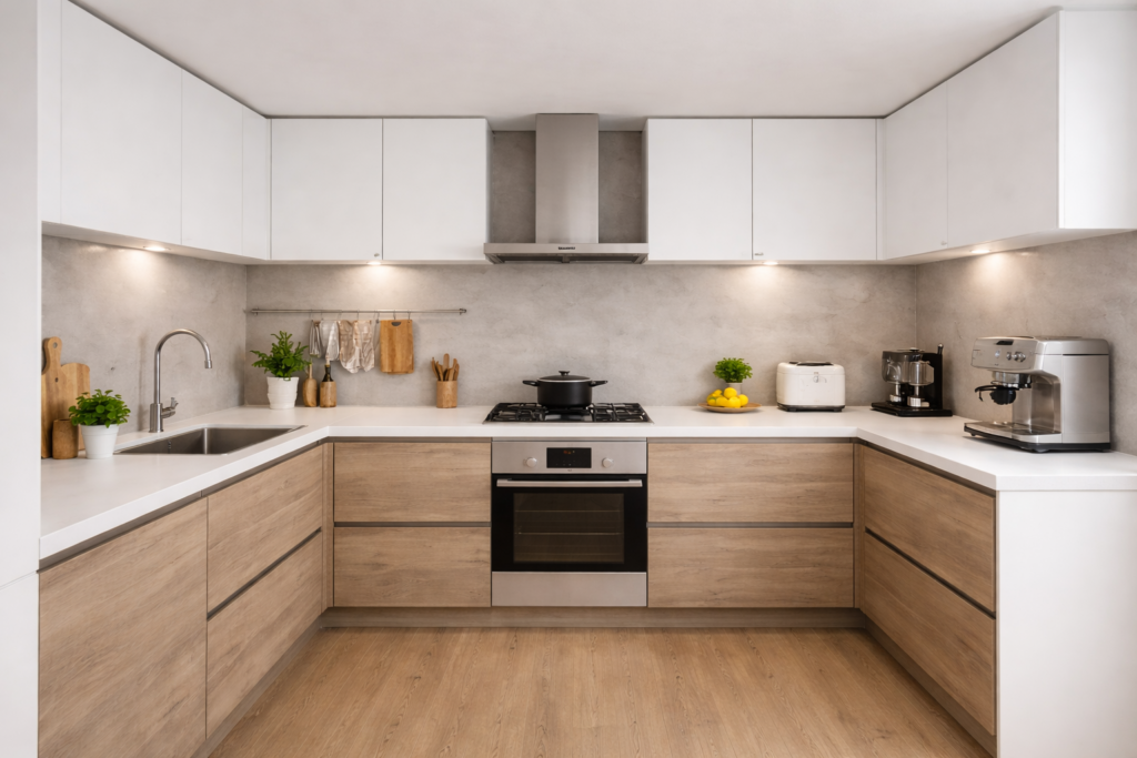 キッチンの種類の1つ。読者がイメージする参考材料。