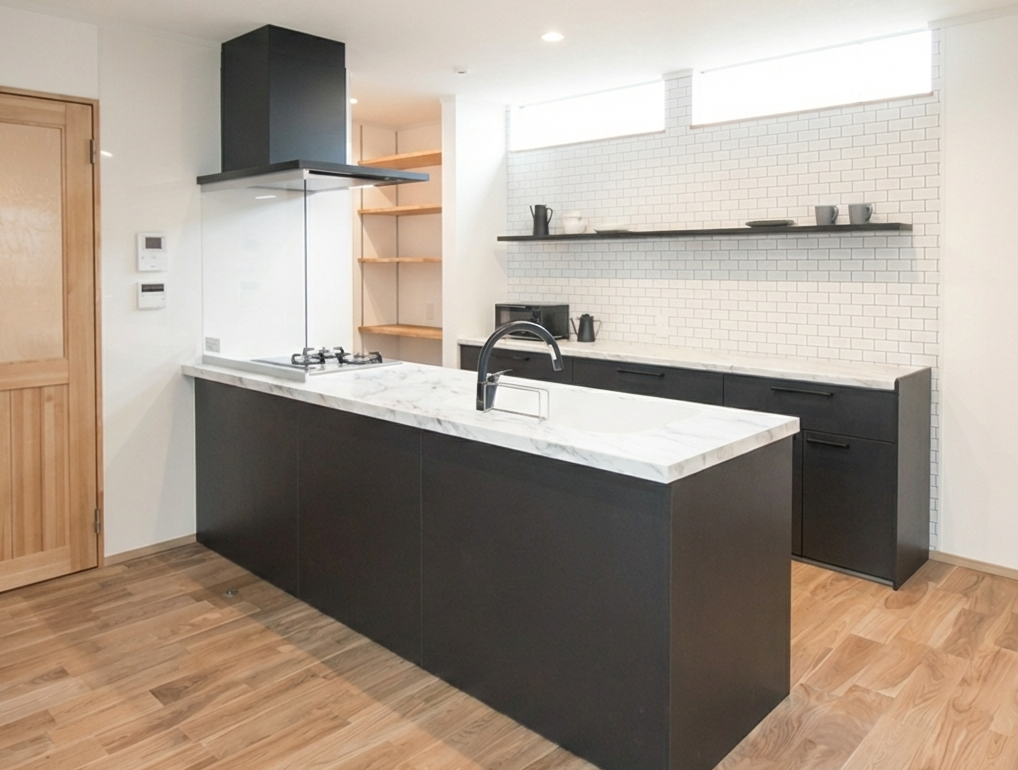 キッチンの種類の1つ。読者がイメージする参考材料。