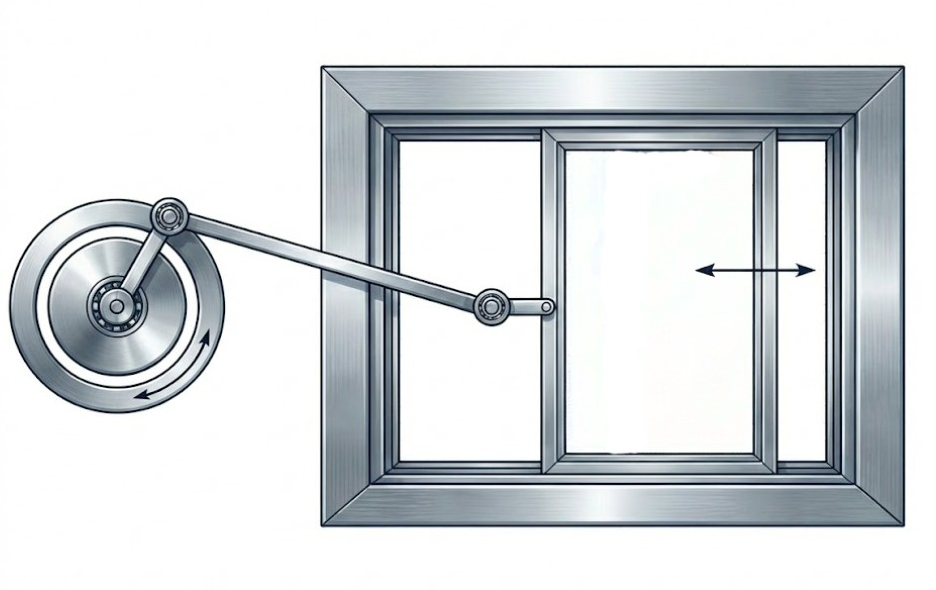 引戸の開閉試験の模式図。記事テーマに合致。
